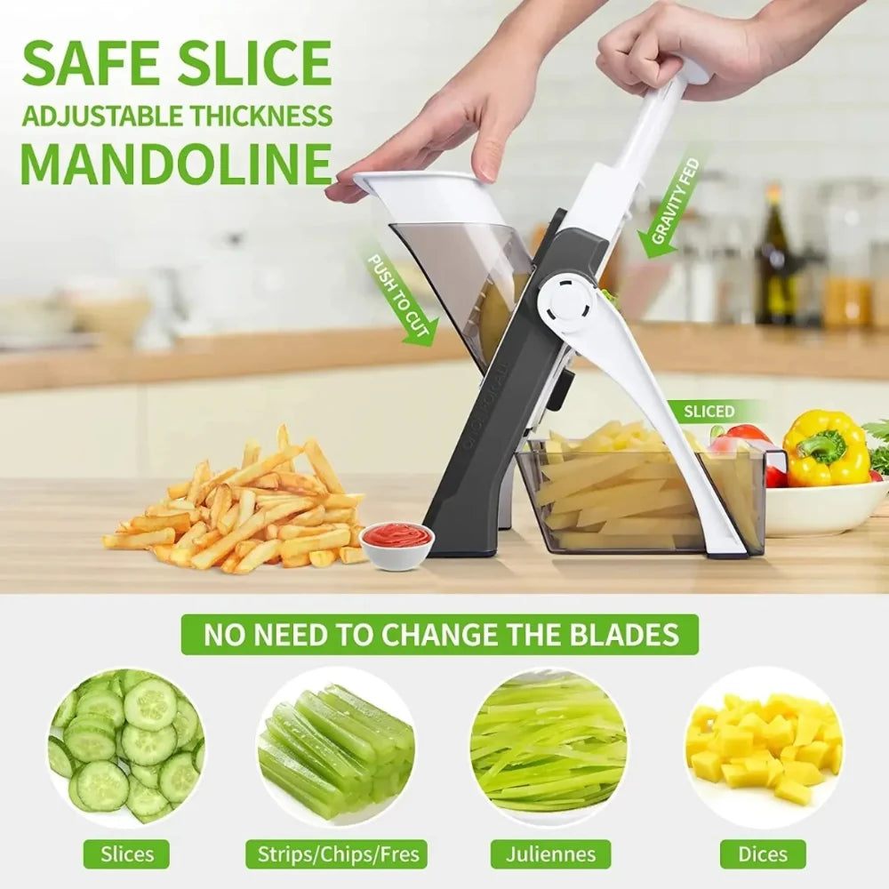 Adjustable Vegetable Slicer & Mandoline Cutter