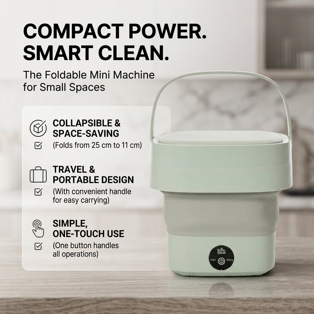 Foldable Mini Laundry Machine