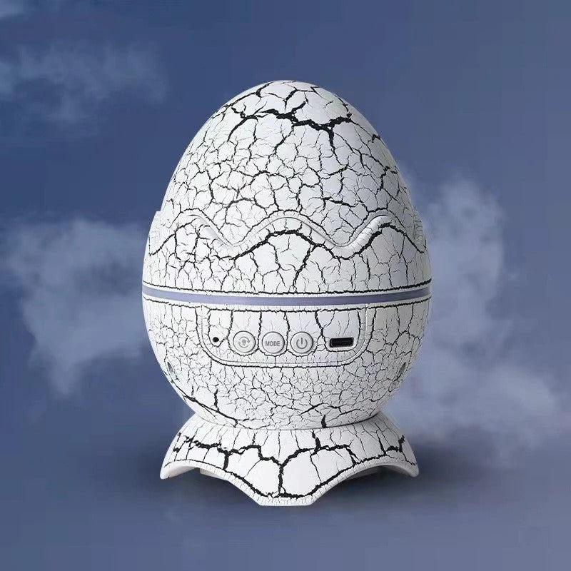 Dino Egg Galaxy Star Projector – LED Night Light with Water Wave & Remote Control