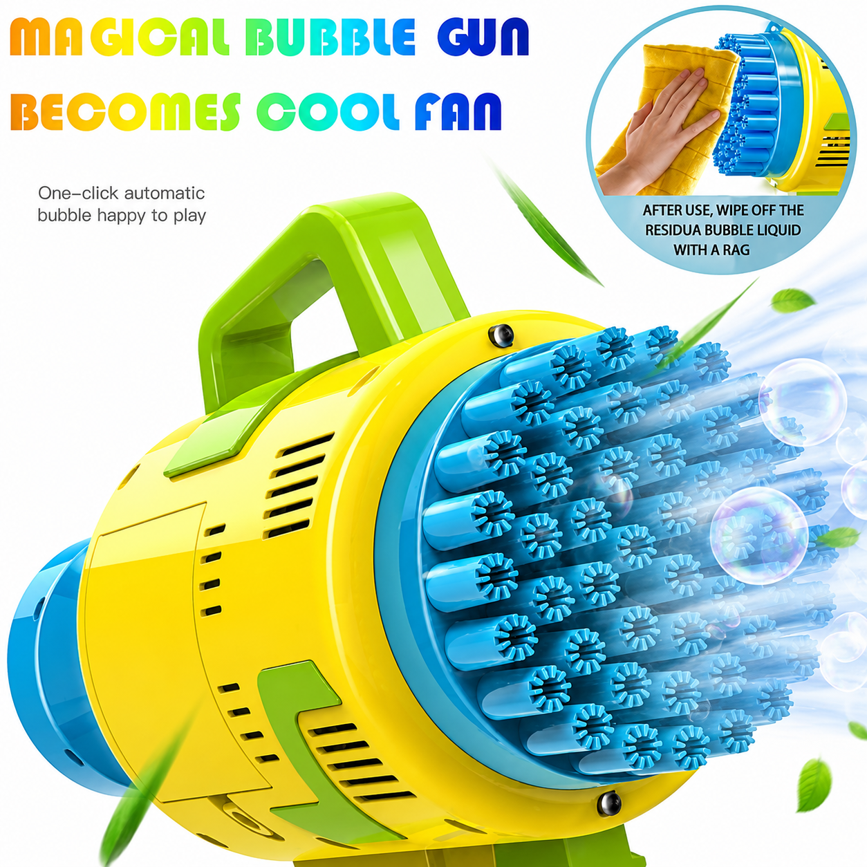 Rocket - 48-Hole Electric Bubble Machine